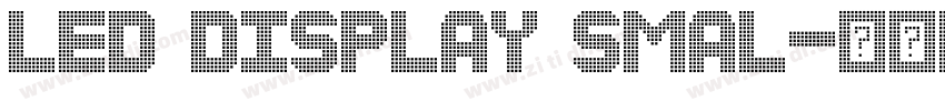 led display smal字体转换